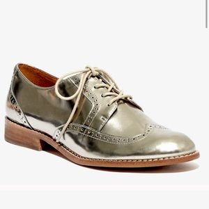 Madewell Declan Wingtip Metallic Oxford